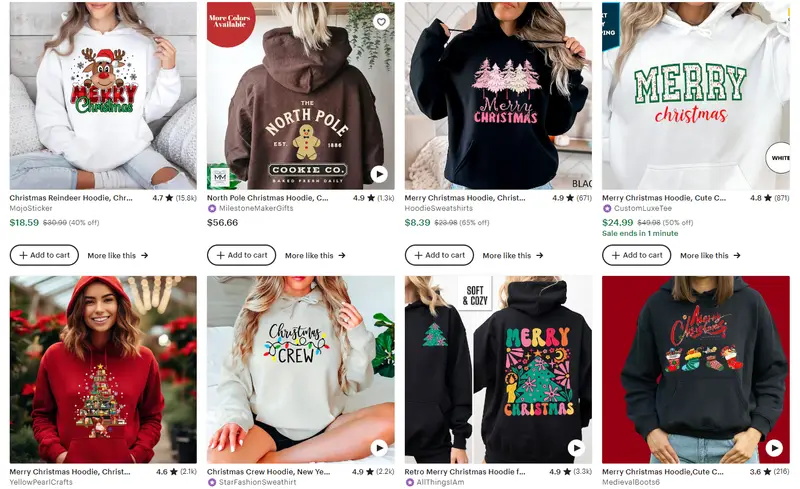 圣誕服飾六款爆款服飾之連帽衛(wèi)衣