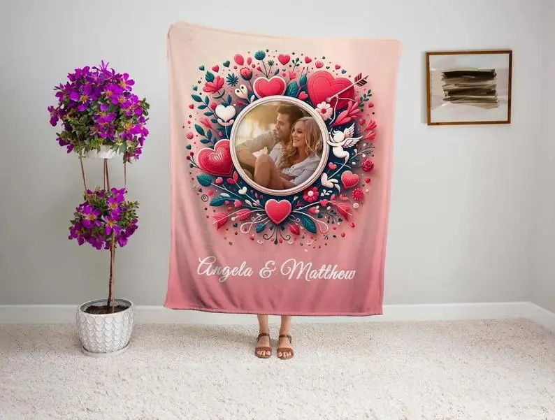 溫暖的個(gè)性定制毛毯創(chuàng)意之愛情