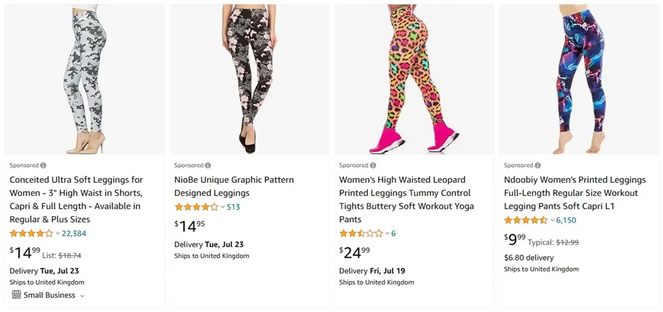 跨境選品，運動服品類緊身褲熱賣