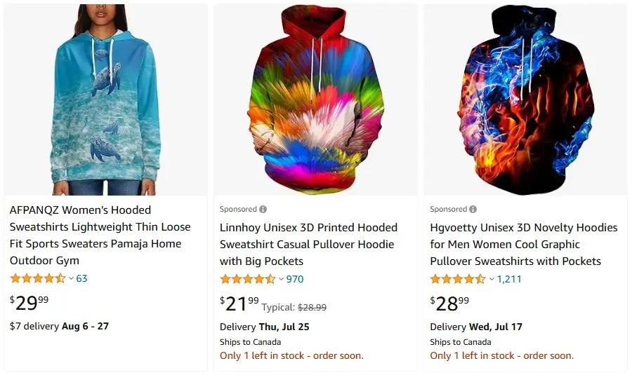 跨境選品，運動服品類連帽衛(wèi)衣熱賣