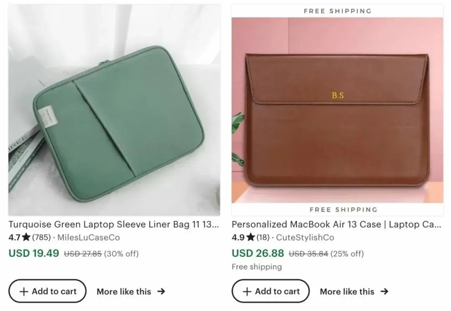 Etsy跨境平臺pod定制電腦包