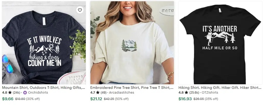 2025定制T恤設計方向之戶外休閑