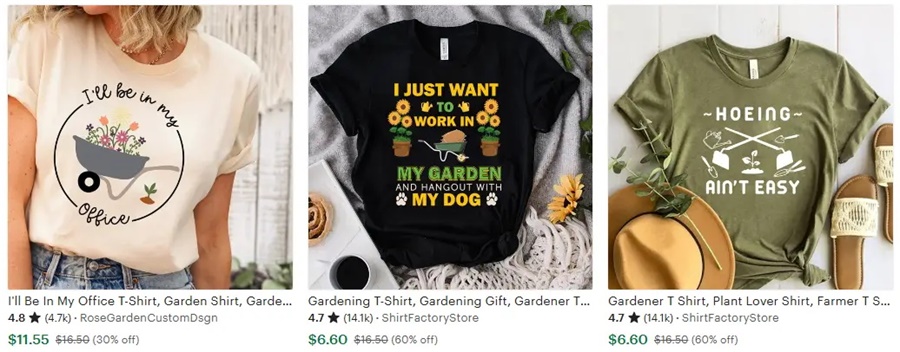 2025定制T恤設計方向之園藝