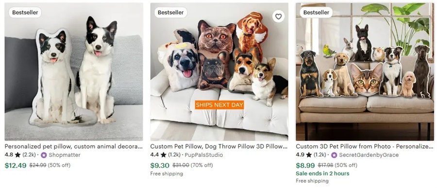 熱門(mén)定制抱枕的設(shè)計(jì)主題之寵物枕頭