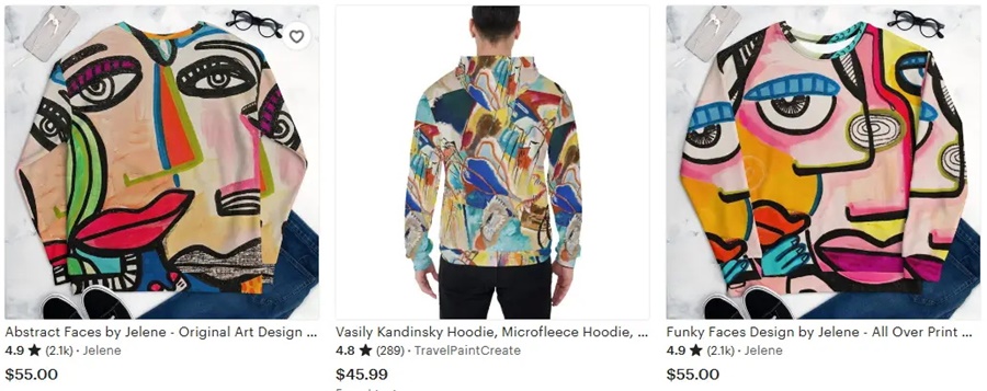 定制衛(wèi)衣全幅印花的設(shè)計(jì)元素推薦之抽象藝術(shù)